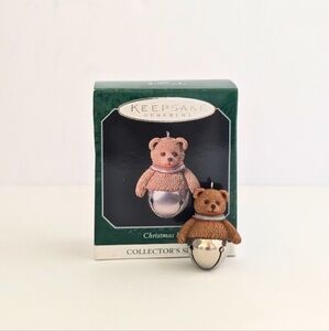 Hallmark Keepsake Collector's Series Christmas Bells Ornament Teddy Bear